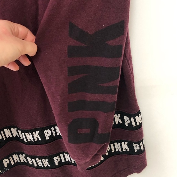 PINK Victoria’s Secret Oversized Sweatshirt Sz S - Picture 7 of 9